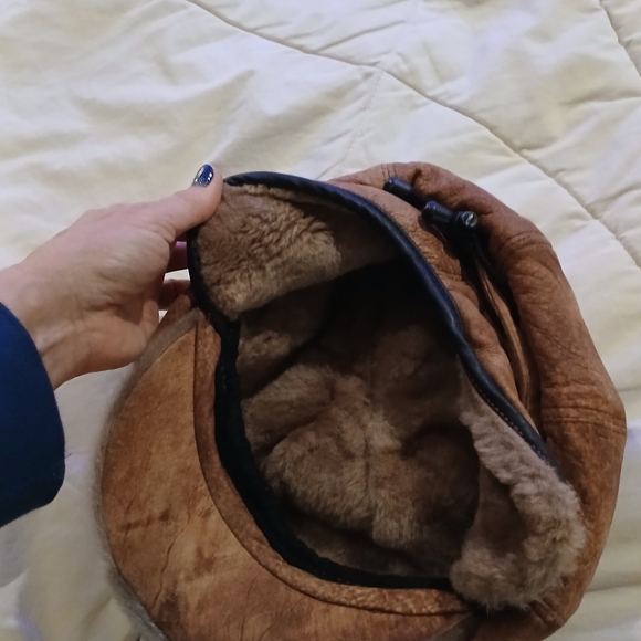🩷 Sheepskin Women's Coat & matching hat Shearling. - Picture 8 of 14
